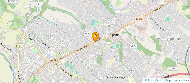localisation de l'entreprise DVR TOULOUSE à SAINT-JEAN