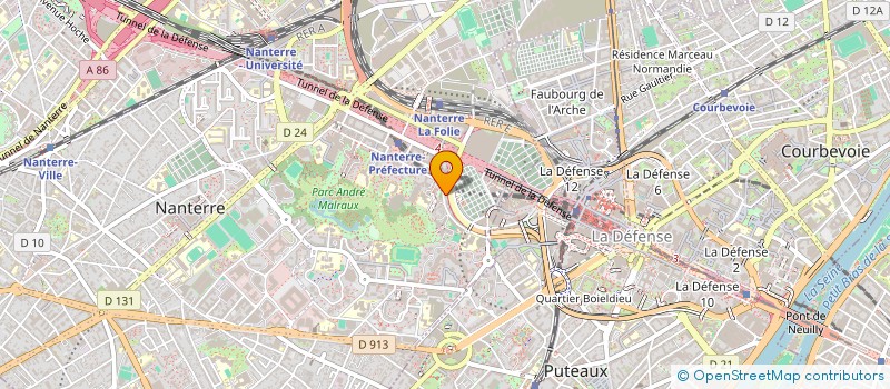 localisation de l'entreprise DVRE  NANTERRE