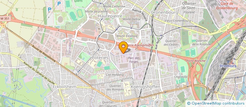 localisation de l'entreprise DVS à STRASBOURG