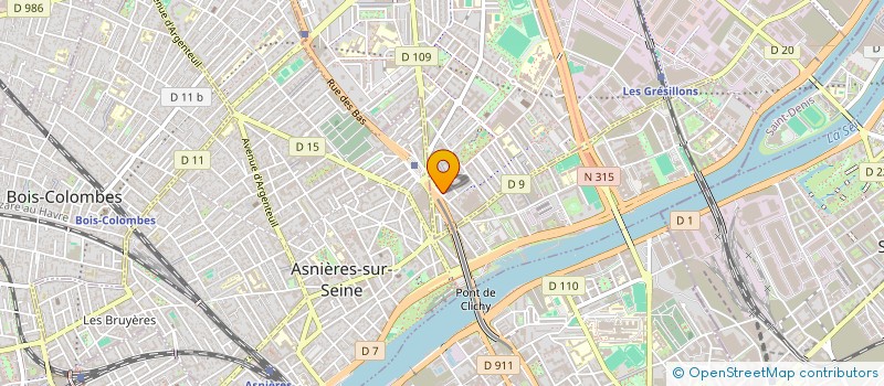 localisation de l'entreprise DVS à GENNEVILLIERS