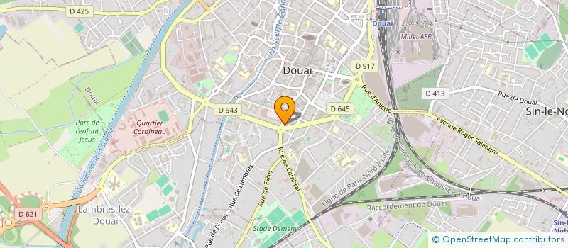 localisation de l'entreprise DVS à DOUAI