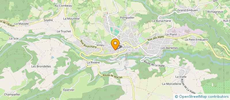 localisation de l'entreprise DVS  PELUSSIN