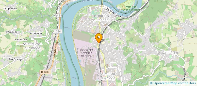 localisation de l'entreprise DVS  SAINT-CLAIR-DU-RHONE