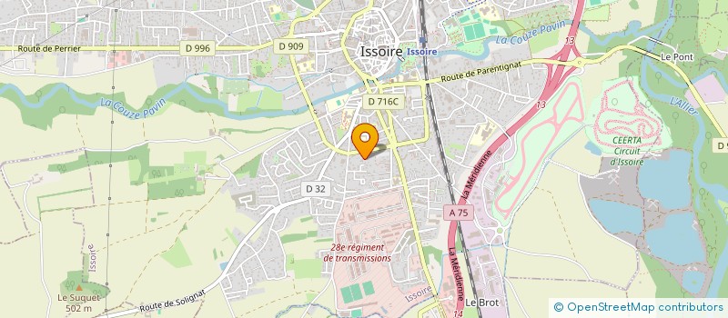 localisation de l'entreprise DVS IMMO  ISSOIRE