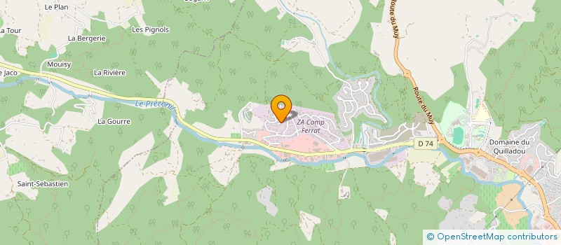 localisation de l'entreprise DVST à SAINTE-MAXIME