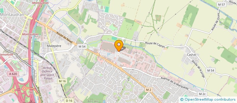 localisation de l'entreprise DVSTORENS à ST ORENS DE GAMEVILLE