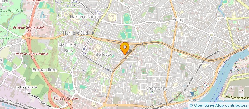 localisation de l'entreprise DW à NANTES