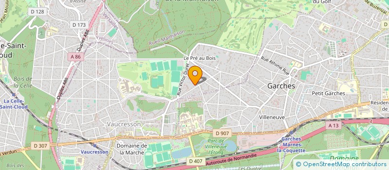 localisation de l'entreprise DW & CO  VAUCRESSON