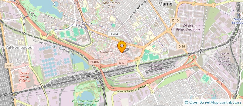 localisation de l'entreprise DW INTERNATIONAL  CRETEIL