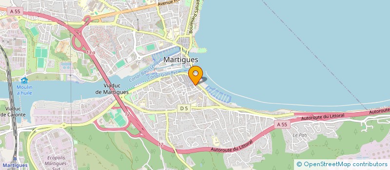 localisation de l'entreprise DW PLAZA à MARTIGUES