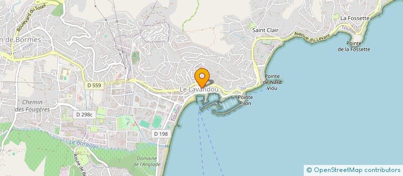localisation de l'entreprise DWEEN WEN à LE LAVANDOU
