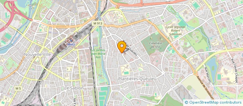 localisation de l'entreprise DWI'COIFF IMMO  METZ