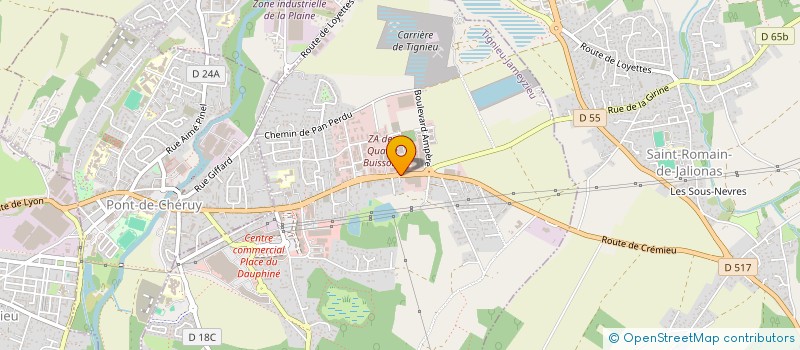 localisation de l'entreprise DWKN  TIGNIEU-JAMEYZIEU