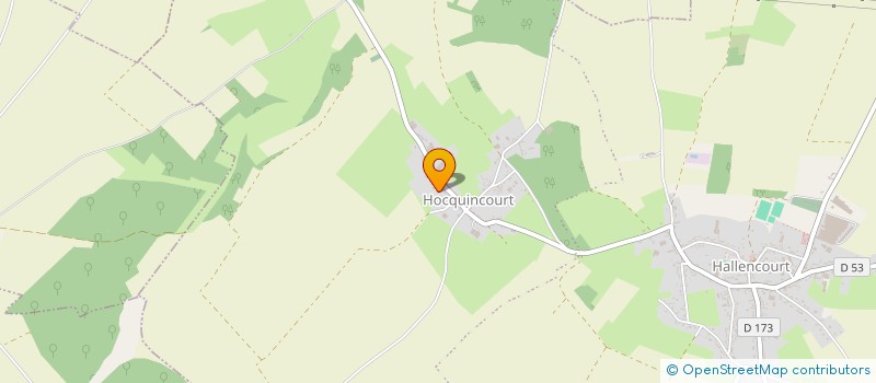 localisation de l'entreprise DWM  HALLENCOURT