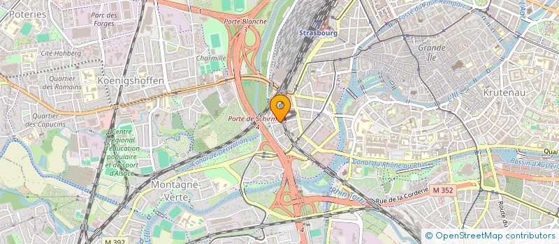 localisation de l'entreprise DWPA,ARCHITECTES à STRASBOURG