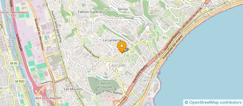 localisation de l'entreprise DWS 1  NICE