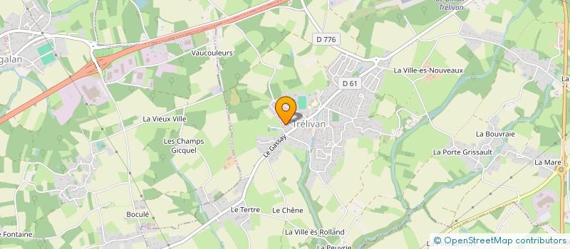 localisation de l'entreprise DWT  CALORGUEN