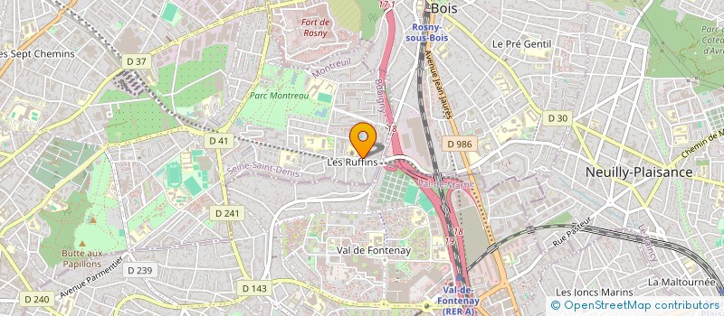 localisation de l'entreprise DWZ CONSULTING à MONTREUIL