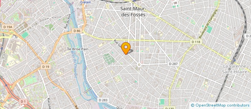 localisation de l'entreprise DX AVIATION à SAINT-MAUR-DES-FOSSES