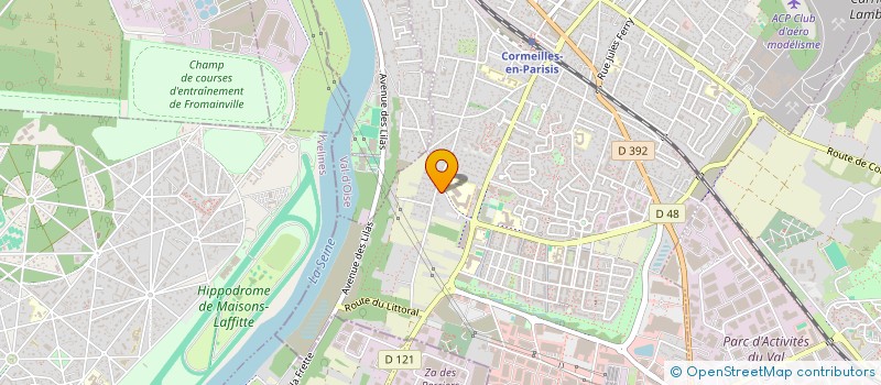 localisation de l'entreprise DX CLIM SOLUTIONS à CORMEILLES-EN-PARISIS