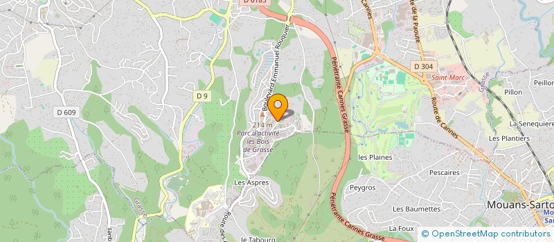 localisation de l'entreprise DX GROUPE  GRASSE