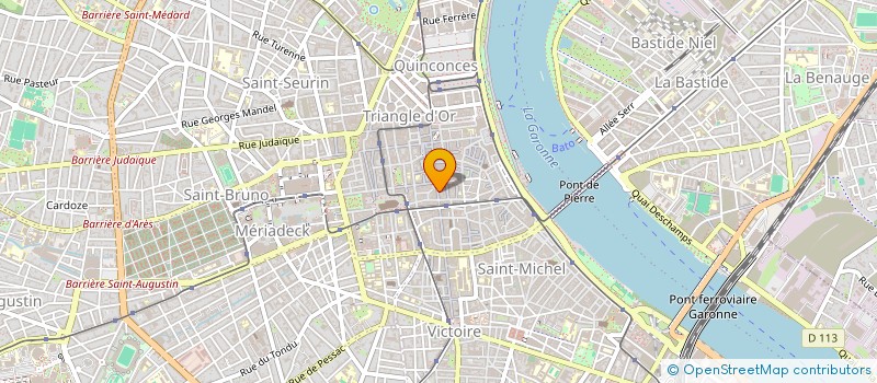 localisation de l'entreprise DX IMMO à BORDEAUX