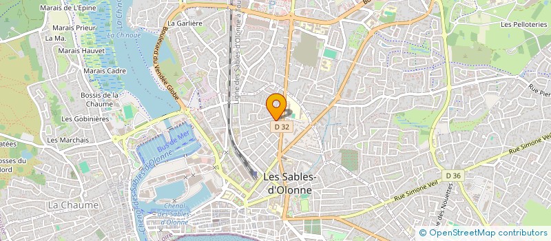localisation de l'entreprise DX9 à LES SABLES D'OLONNE