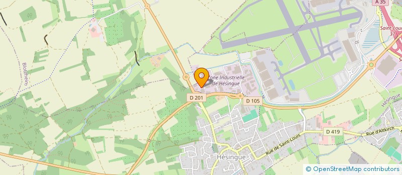 localisation de l'entreprise DXB AUTO  HESINGUE