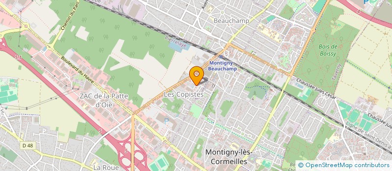 localisation de l'entreprise DXCO  BEAUCHAMP