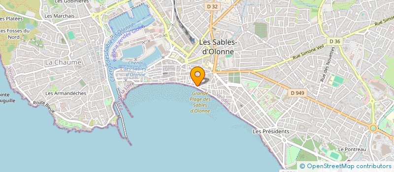 localisation de l'entreprise DXM à LES SABLES-D'OLONNE