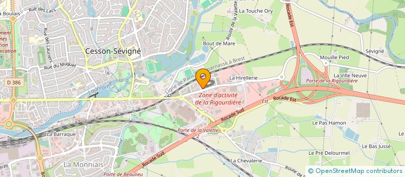 localisation de l'entreprise DXM DEVELOPPEMENT  CESSON-SEVIGNE