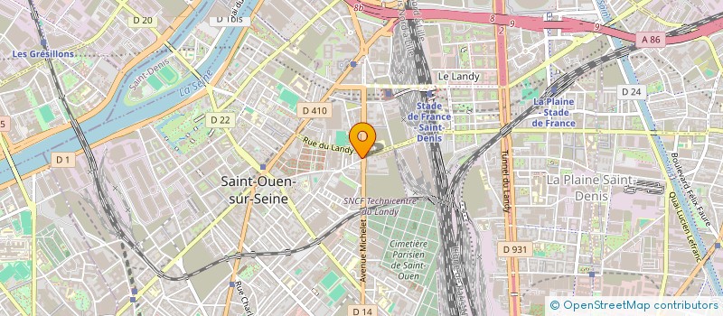 localisation de l'entreprise DY à SAINT-OUEN-SUR-SEINE