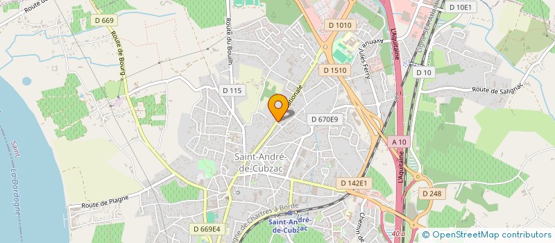 localisation de l'entreprise DY AUTOMOBILES  SAINT-ANDRE-DE-CUBZAC