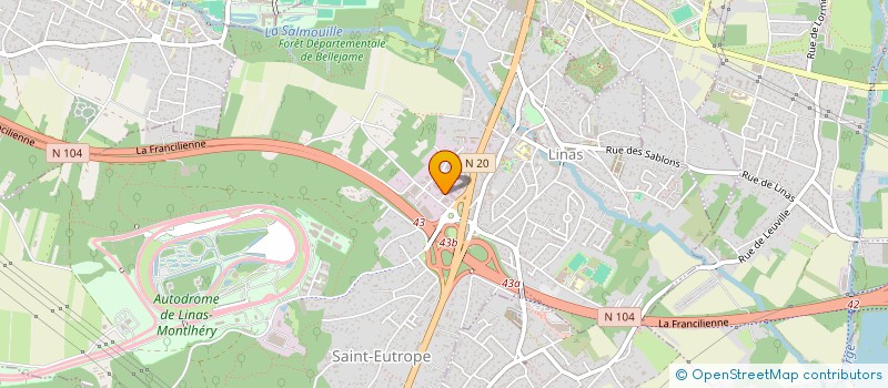 localisation de l'entreprise DY-BAT  LINAS