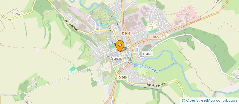 localisation de l'entreprise DYADE à GUISE