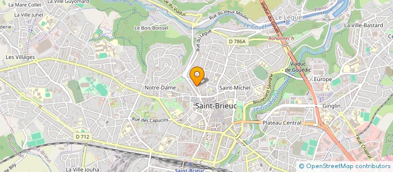 localisation de l'entreprise DYADEK à SAINT-BRIEUC