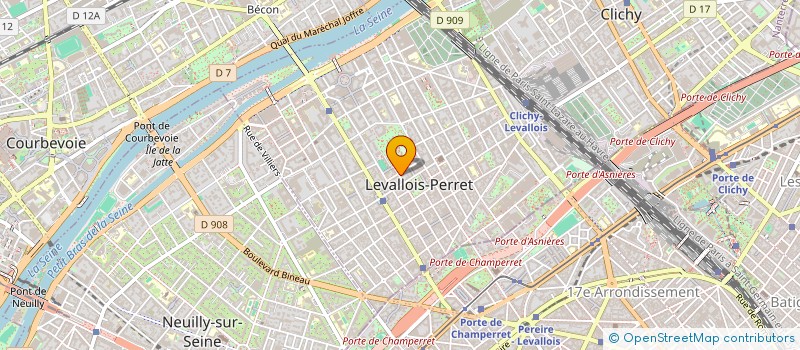 localisation de l'entreprise DYADEO à LEVALLOIS-PERRET