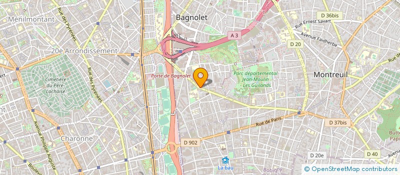 localisation de l'entreprise DYAG STOCK SA à BAGNOLET