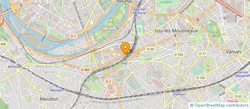 localisation de l'entreprise DYALI à ISSY-LES-MOULINEAUX