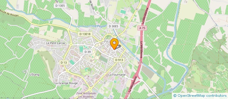 localisation de l'entreprise DYANI APOTHICAIRE  PEZENAS