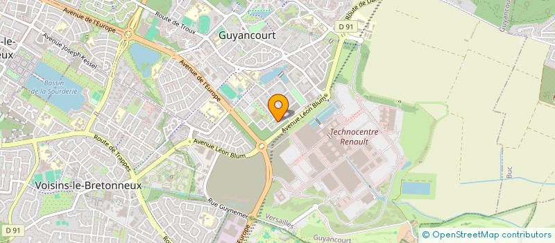 localisation de l'entreprise DYAPAZON  GUYANCOURT