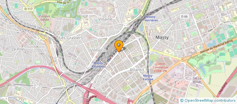 localisation de l'entreprise DYAX IMMO à MASSY