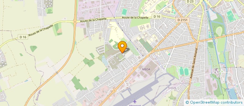 localisation de l'entreprise DYB PRODUCTION  BOURGES