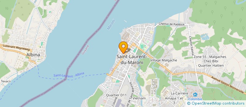 localisation de l'entreprise DYBA PRODUCTION à SAINT-LAURENT-DU-MARONI