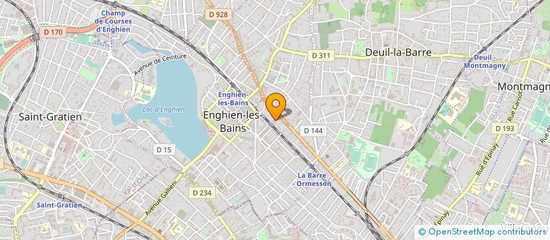 localisation de l'entreprise DYBA SA à DEUIL-LA-BARRE