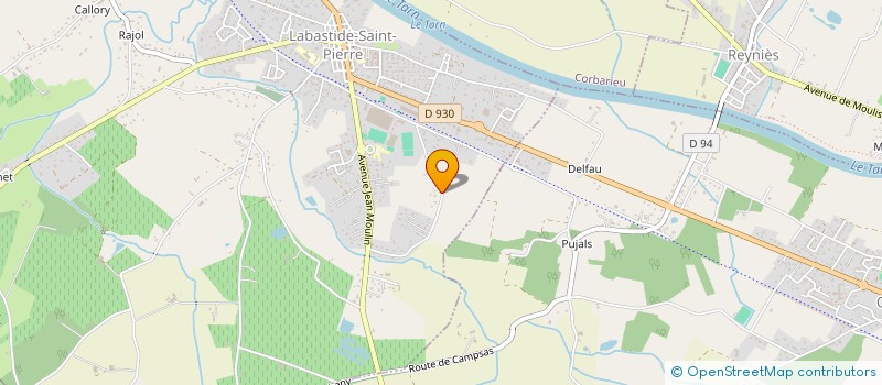 localisation de l'entreprise DYBERI  LABASTIDE-SAINT-PIERRE