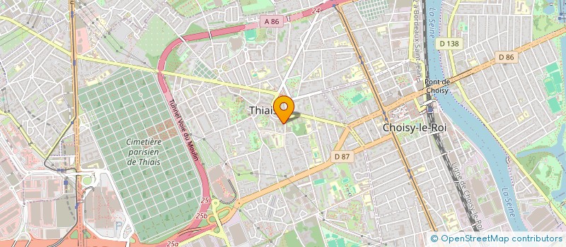 localisation de l'entreprise DYBICAR  THIAIS