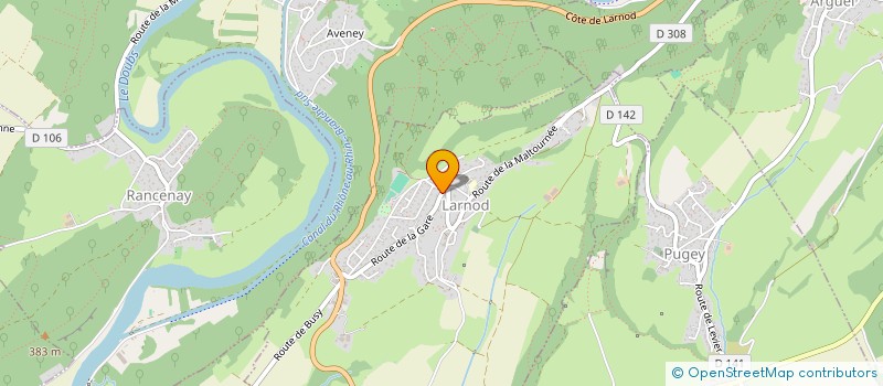 localisation de l'entreprise DYBLET MARINA ET BRESSON THIBAULT  LARNOD