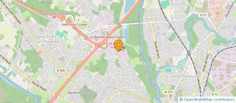 localisation de l'entreprise DYCA à SAINT-YRIEIX-SUR-CHARENTE