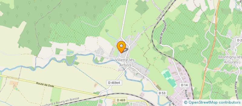 localisation de l'entreprise DYCHUS CODEVELLE  VILLETTE-LES-ARBOIS